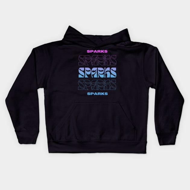 Sparks // Typography Fan Art Design Kids Hoodie by bambangbuta